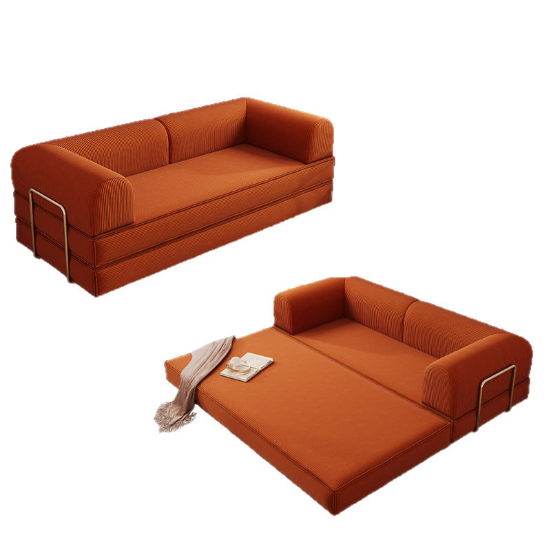Modern Convertible Corduroy Sofa Bed – Space-Saving Floor Couch