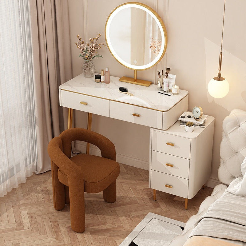 Modern Sculptural Sherpa Accent Chair with Padded Seat & Steel Frame
