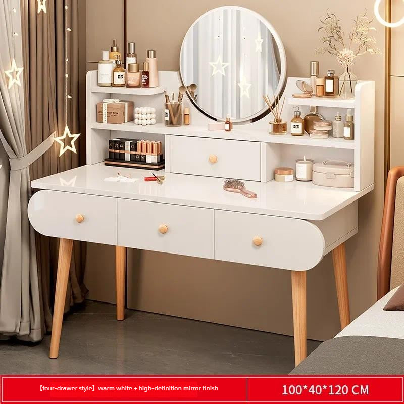 Dressing Table Modern Minimalist Bedroom Dressing Table Small Apartment Rental Room Storage Cabinet Integrated Dressing Table