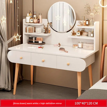 Dressing Table Modern Minimalist Bedroom Dressing Table Small Apartment Rental Room Storage Cabinet Integrated Dressing Table