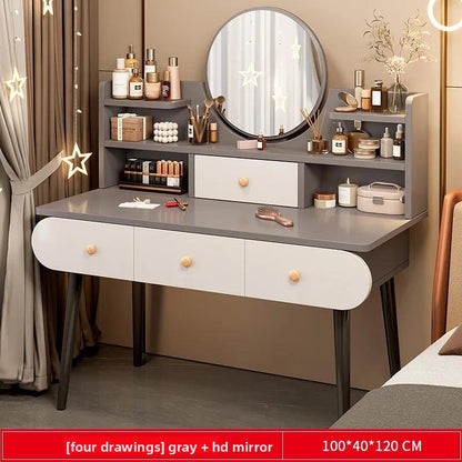 Dressing Table Modern Minimalist Bedroom Dressing Table Small Apartment Rental Room Storage Cabinet Integrated Dressing Table