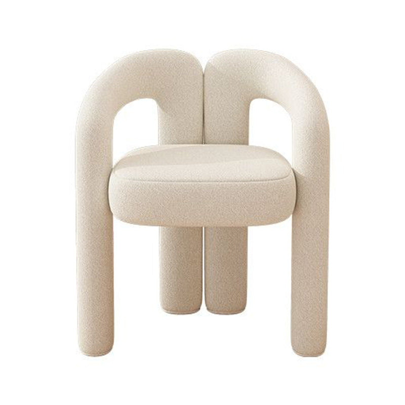Simple Home Bedroom Makeup Chair, Dressing Stool, Balcony Cream Style Backrest Chair, Nail Art Stool, Makeup Stool