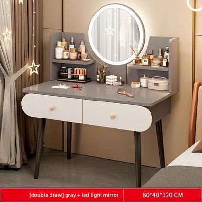 Dressing Table Modern Minimalist Bedroom Dressing Table Small Apartment Rental Room Storage Cabinet Integrated Dressing Table