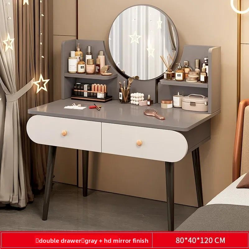 Dressing Table Modern Minimalist Bedroom Dressing Table Small Apartment Rental Room Storage Cabinet Integrated Dressing Table