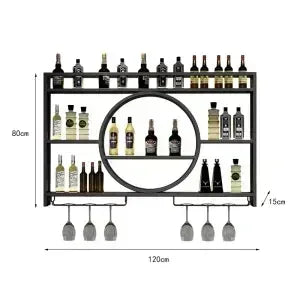 Bar Counter,metal Wall Mounted Wine Cabinet,storage Rack,Wine Display Rack,living Room,bar,dining Room Decoration,wall Mounted