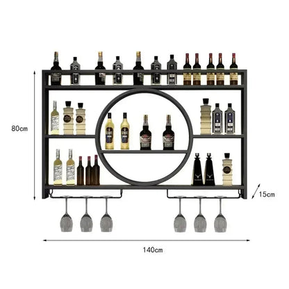 Bar Counter,metal Wall Mounted Wine Cabinet,storage Rack,Wine Display Rack,living Room,bar,dining Room Decoration,wall Mounted