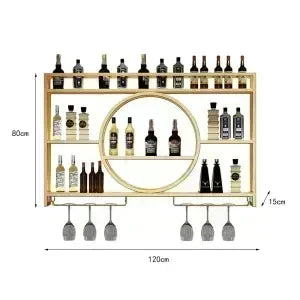 Bar Counter,metal Wall Mounted Wine Cabinet,storage Rack,Wine Display Rack,living Room,bar,dining Room Decoration,wall Mounted