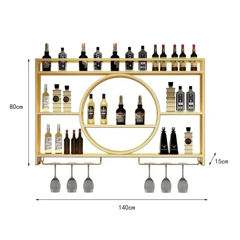 Bar Counter,metal Wall Mounted Wine Cabinet,storage Rack,Wine Display Rack,living Room,bar,dining Room Decoration,wall Mounted