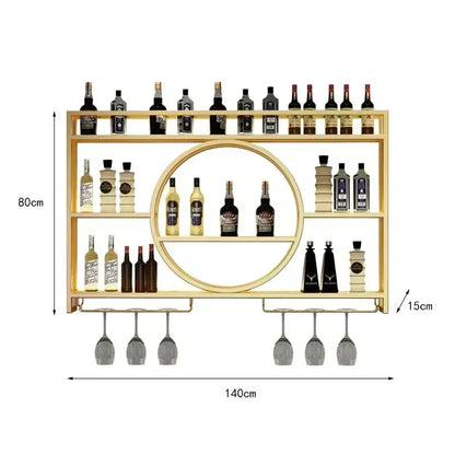Bar Counter,metal Wall Mounted Wine Cabinet,storage Rack,Wine Display Rack,living Room,bar,dining Room Decoration,wall Mounted
