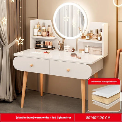 Dressing Table Modern Minimalist Bedroom Dressing Table Small Apartment Rental Room Storage Cabinet Integrated Dressing Table