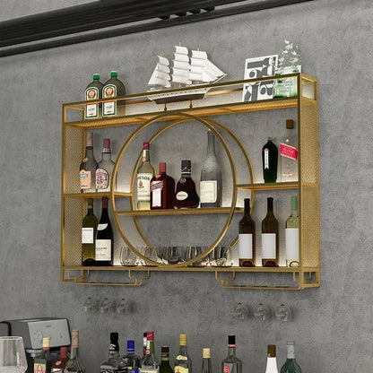 Bar Counter,metal Wall Mounted Wine Cabinet,storage Rack,Wine Display Rack,living Room,bar,dining Room Decoration,wall Mounted