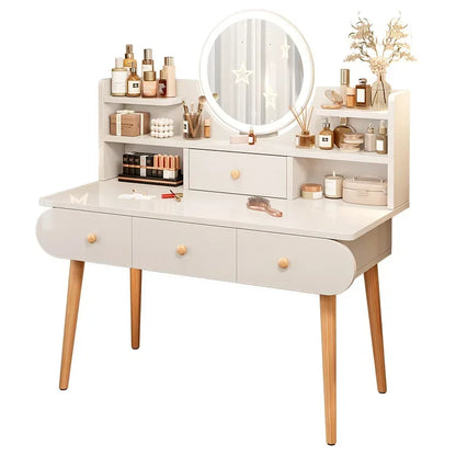 Dressing Table Modern Minimalist Bedroom Dressing Table Small Apartment Rental Room Storage Cabinet Integrated Dressing Table