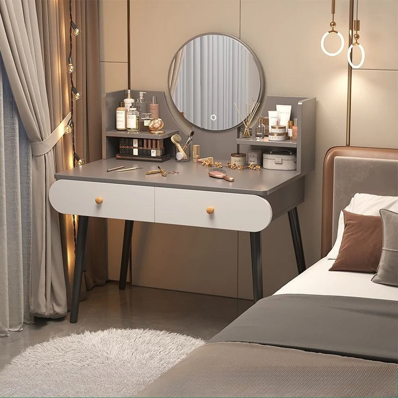 Dressing Table Modern Minimalist Bedroom Dressing Table Small Apartment Rental Room Storage Cabinet Integrated Dressing Table