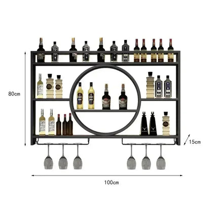Bar Counter,metal Wall Mounted Wine Cabinet,storage Rack,Wine Display Rack,living Room,bar,dining Room Decoration,wall Mounted