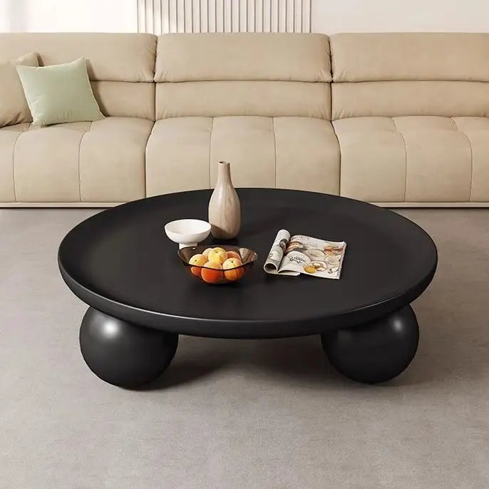 Home Creative Nordic Simple Modern Small House Sofa Round Table Round Cream Style Tea Table Living Room Coffee Table