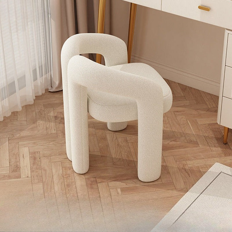 Simple Home Bedroom Makeup Chair, Dressing Stool, Balcony Cream Style Backrest Chair, Nail Art Stool, Makeup Stool